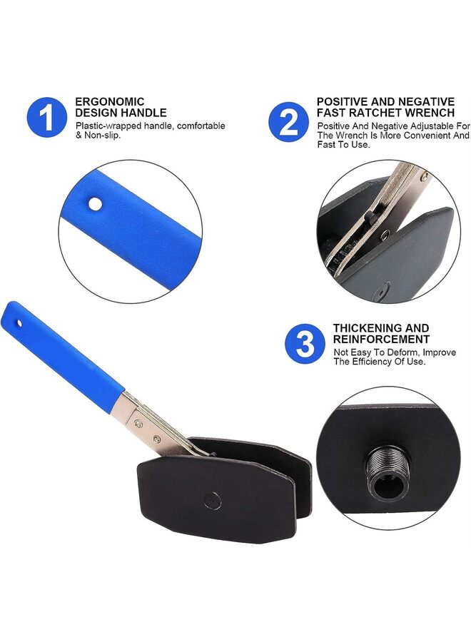 Generic Brake Caliper Press Tool, Brake Caliper Tool Spreader, 4 in 1 Universal Disc Brake Caliper Compression Tool Ratchet Piston Spreader Automotive Tools for Car Brake Repair Installation  - Image 3