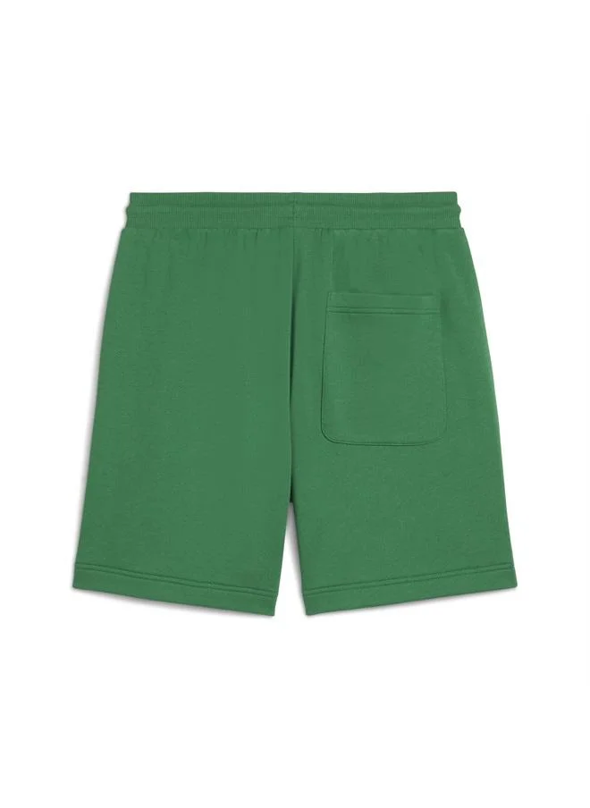 Puma Archive Green PREMIUM Essentials Relaxed Graphic Shorts 7" Unisex for Men | Best Price UAE
