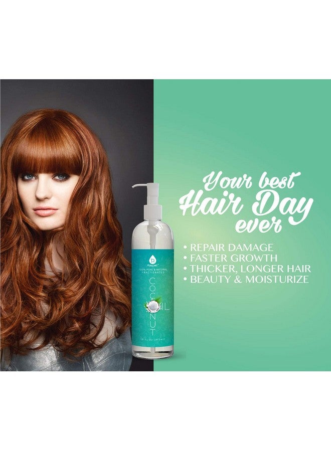 بورسونيك زيت بورسونيك النقي ١٠٠٪ للتدليك والوصفات العلاجية والزيوت العطرية، جوز الهند المجزأ، ١٦ أونصة سائلة - Image 3