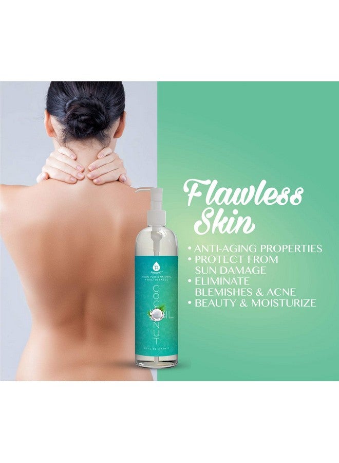 بورسونيك زيت بورسونيك النقي ١٠٠٪ للتدليك والوصفات العلاجية والزيوت العطرية، جوز الهند المجزأ، ١٦ أونصة سائلة - Image 2