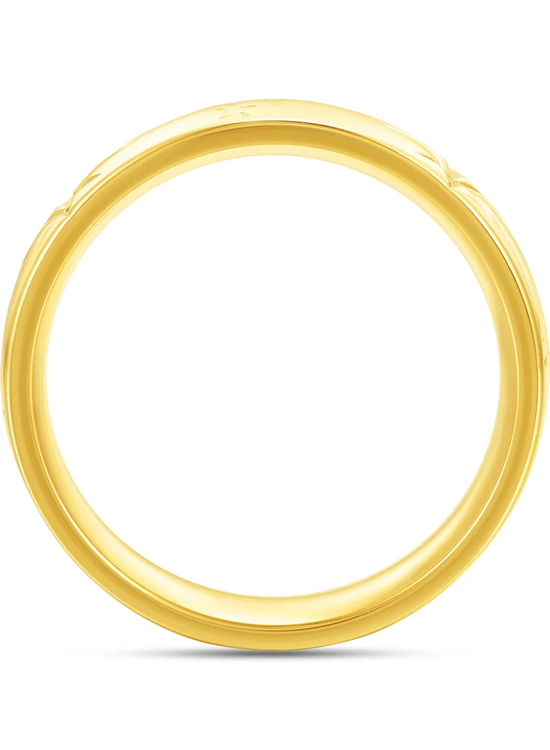 POLICE Galaxy Gold Plated Ladies Finger Ring With Crystals 54 mm