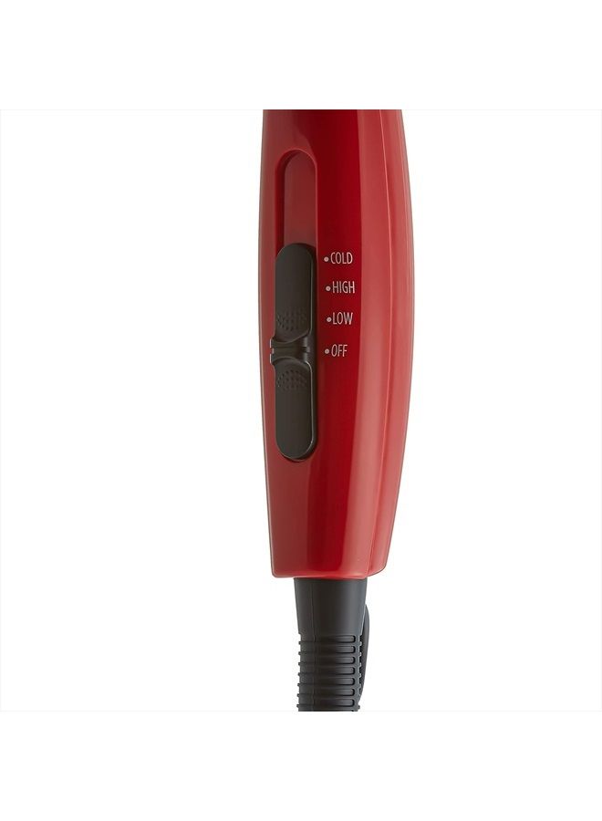 KISS Red by Kiss 2000 Ceramic Hair Dryer, Professional Salon Blow Dryer 3 Attachments Included, 2 Detangler Piks, 1 Air Concentrator, Lightweight  - Image 5