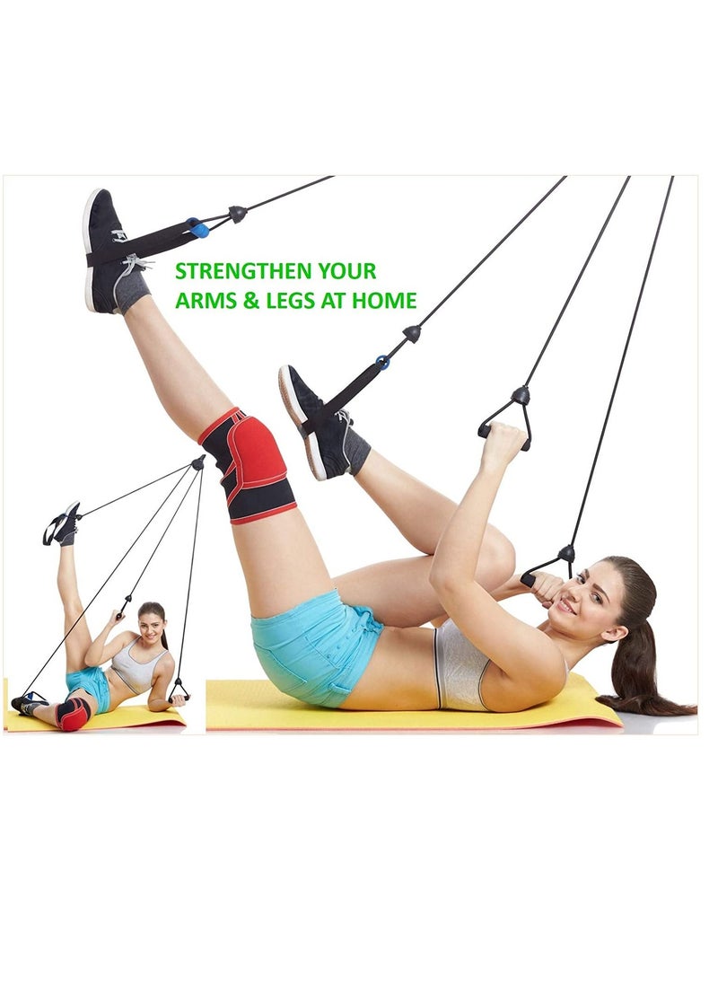 Generic - Resistance Bands Set (11pcs), Exercise Bands with Door Anchor, Handles, Carry Bag, Legs Ankle Straps for Resistance Training, Physical Therapy, Home Workouts - Image 1
