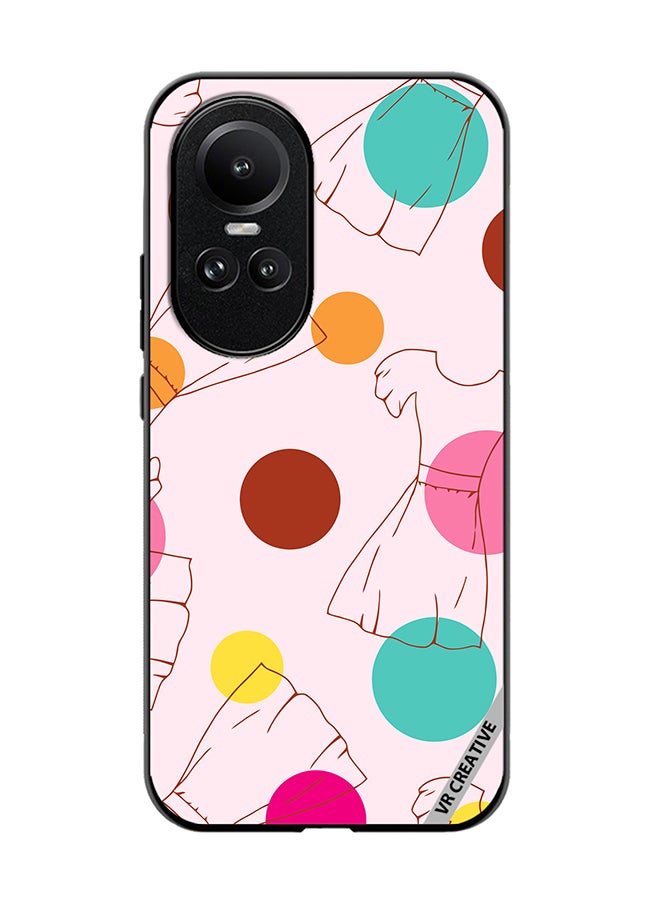 VR CREATIVE Protective Case Cover For Oppo Reno 10 Pro Texture Design Multicolour - Image 1