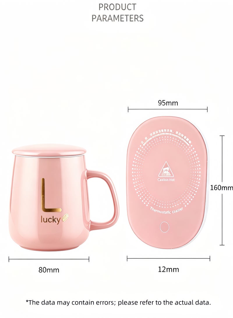 loven Smart coffee set, automatic switch, gravity-sensor mug, desk-friendly, with insulated mug heating plate (up to 55°C/131°F), 14 oz. - Image 4