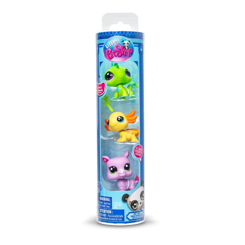 Littlest Pet Shop Pet Trio Tube Wild Vibes | Each Pet Trio Tube Contains 3 LPS Mini Pet Toys 1 Accessory 1 Collector Card and 1 Virtual Code | Collectable Toys for Girls and Boys - Image 2