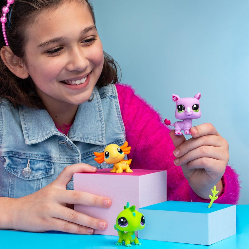 Littlest Pet Shop Pet Trio Tube Wild Vibes | Each Pet Trio Tube Contains 3 LPS Mini Pet Toys 1 Accessory 1 Collector Card and 1 Virtual Code | Collectable Toys for Girls and Boys - Image 5