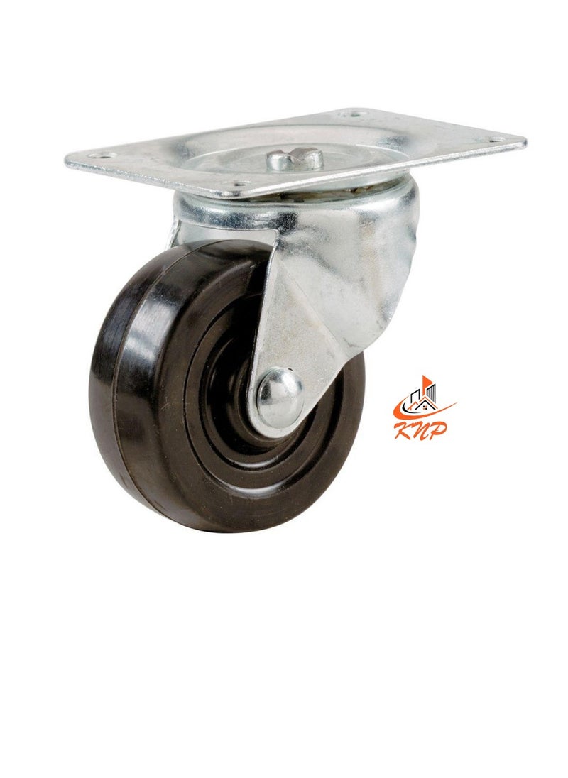 KNP Caster Wheel Rubber 1.5" Swivel  - Image 3