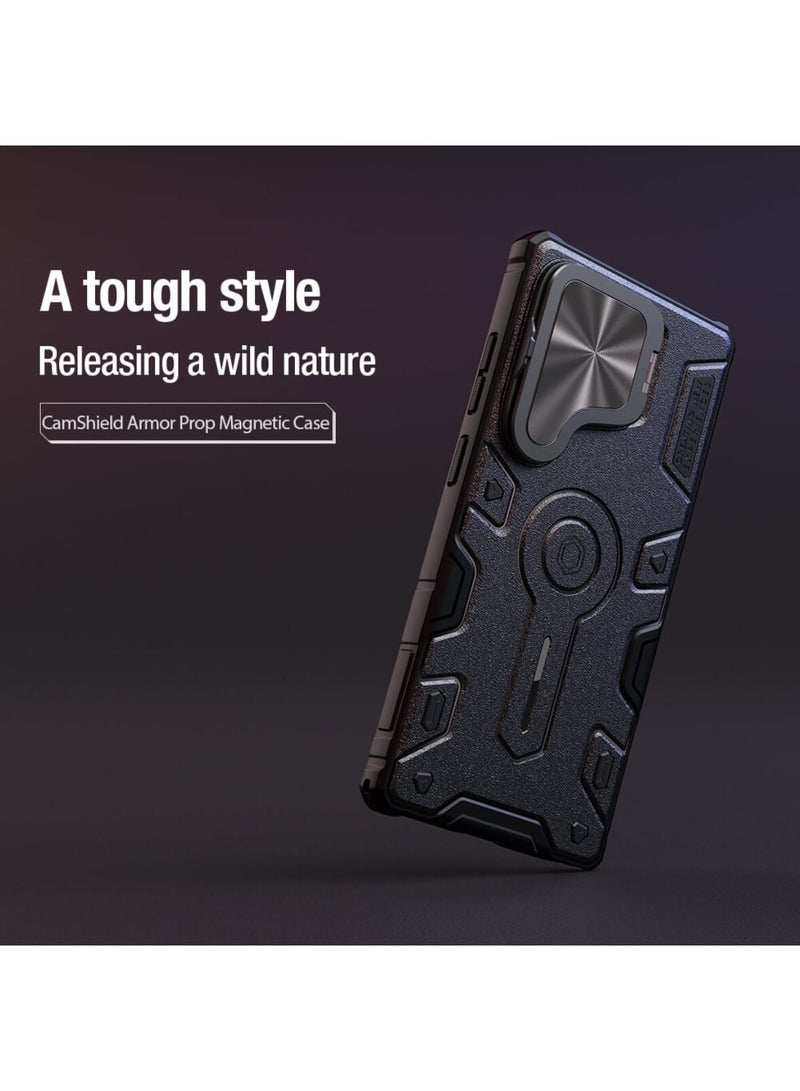 Nillkin Nillkin High Quality CamShield Armor Prop Magnetic Case For Samsung Galaxy S25 Ultra Black  - Image 5