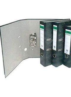 Alba Rado Alba Rado Box File 6 Piece Set Broad A4 Size 8 CM Black  - Image 2