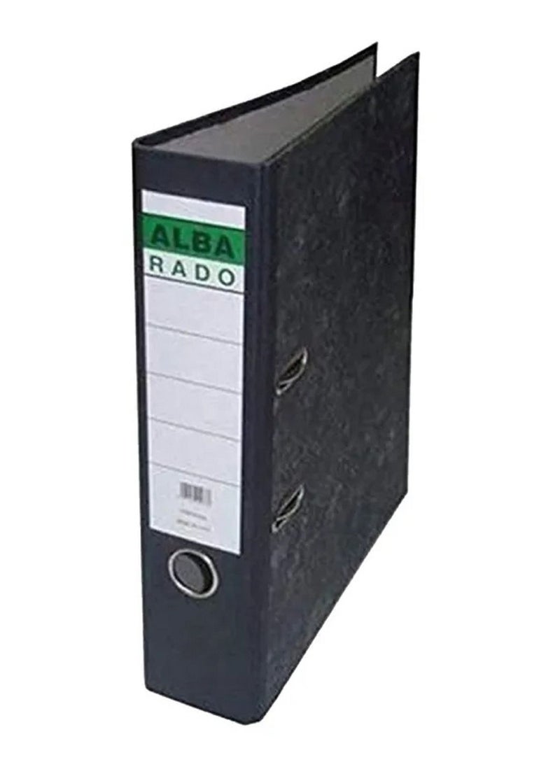 Alba Rado - Alba Rado Box File 6 Piece Set Broad A4 Size 8 CM Black - Image 1