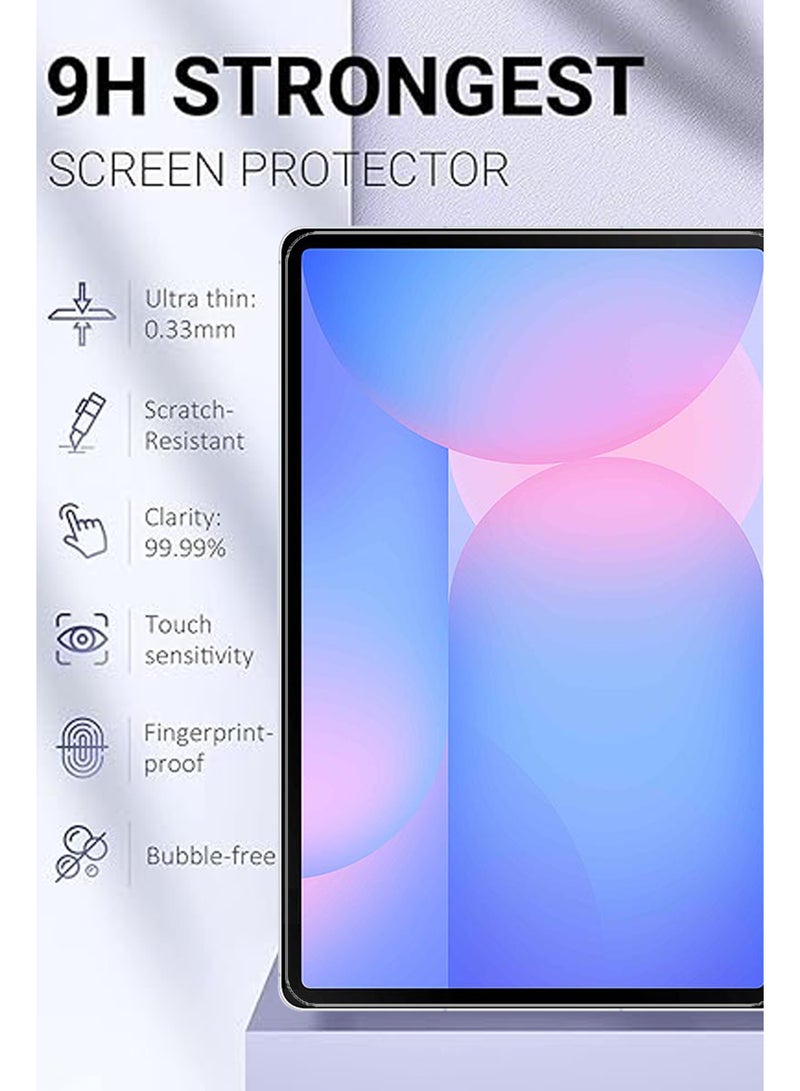 JOMILA For Samsung Galaxy Tab S10 FE Plus - 13.1 inches - Combo Pack Tempered Glass Screen Protector - Premium HD Delicate Touch , Higher Transparency , Easy to Install ,Anti-scratch and Bubble-free Screen Protector - Clear - Image 4