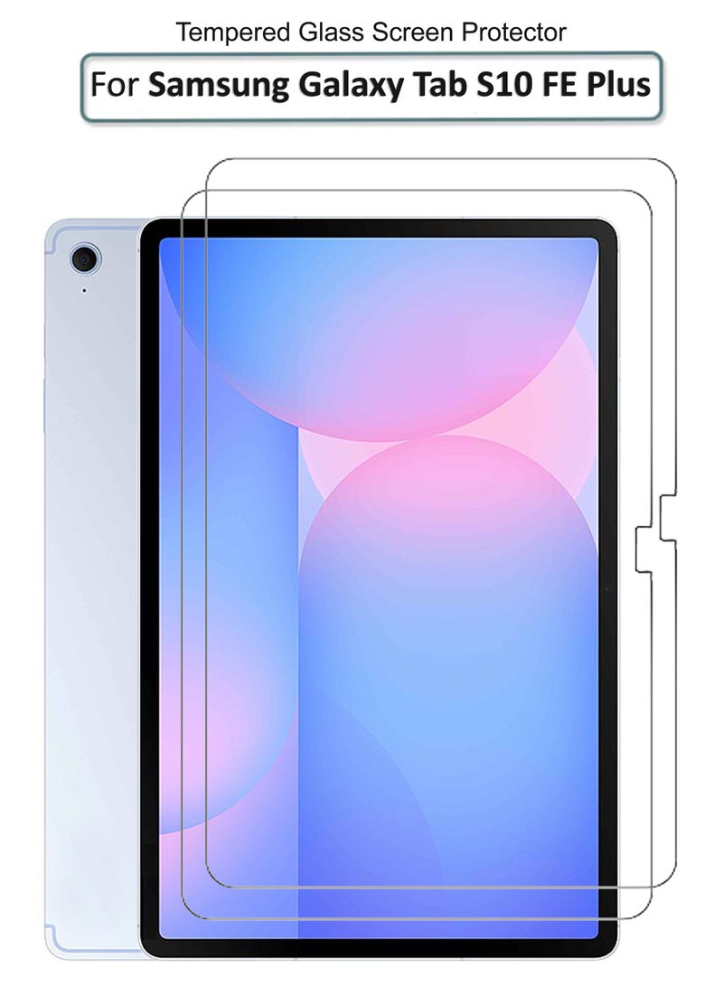 JOMILA For Samsung Galaxy Tab S10 FE Plus - 13.1 inches - Combo Pack Tempered Glass Screen Protector - Premium HD Delicate Touch , Higher Transparency , Easy to Install ,Anti-scratch and Bubble-free Screen Protector - Clear - Image 1