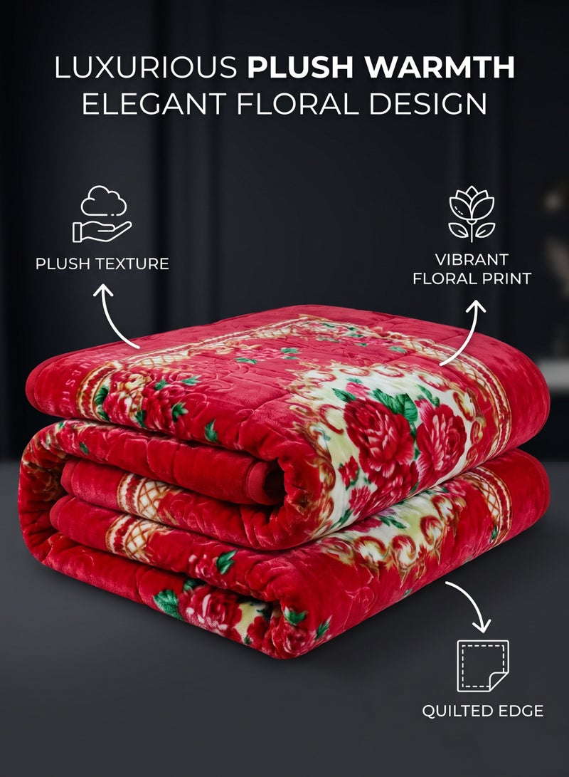 Stargold Heavyweight Single Blanket 160x220cm 4KG 2Ply Blanket for Winter – Ultra Soft Plush Double Sided Flannel Fleece Bed Blanket, Comfort Double Layer Eco Throw Blanket for Double Bed Size, SG-BL2061 - Image 2