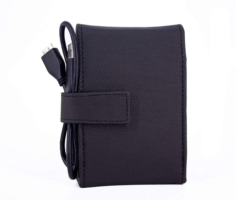 Saco Hard Disk Pouch Wallet for Western Digital WD 1TB/2TB My Passport Portable Hard Disk Drive Case (Maximum Size fits Upto 12 x 8.5 cm) - Black - Image 3