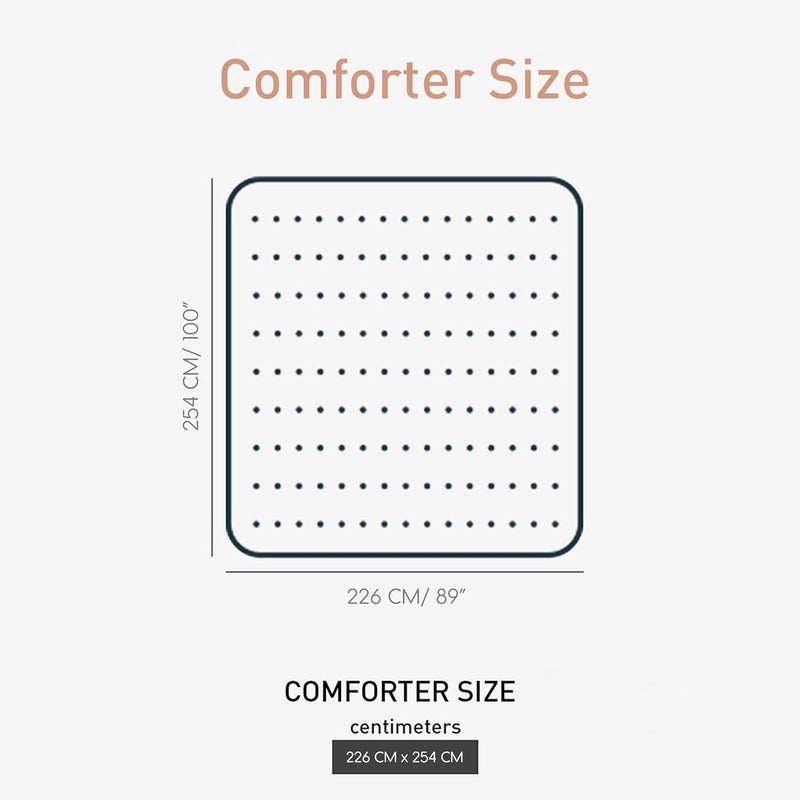 Trident Queen Size Comforter Blanket 144 Thread Count 100 Cotton Shell with 120 GSM Polyfill Double Bed Comforter Blanket Urban Comfort CollectionGardenia Blooms Blue - Image 5