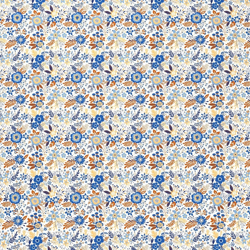 Trident Queen Size Comforter Blanket 144 Thread Count 100 Cotton Shell with 120 GSM Polyfill Double Bed Comforter Blanket Urban Comfort CollectionGardenia Blooms Blue - Image 4