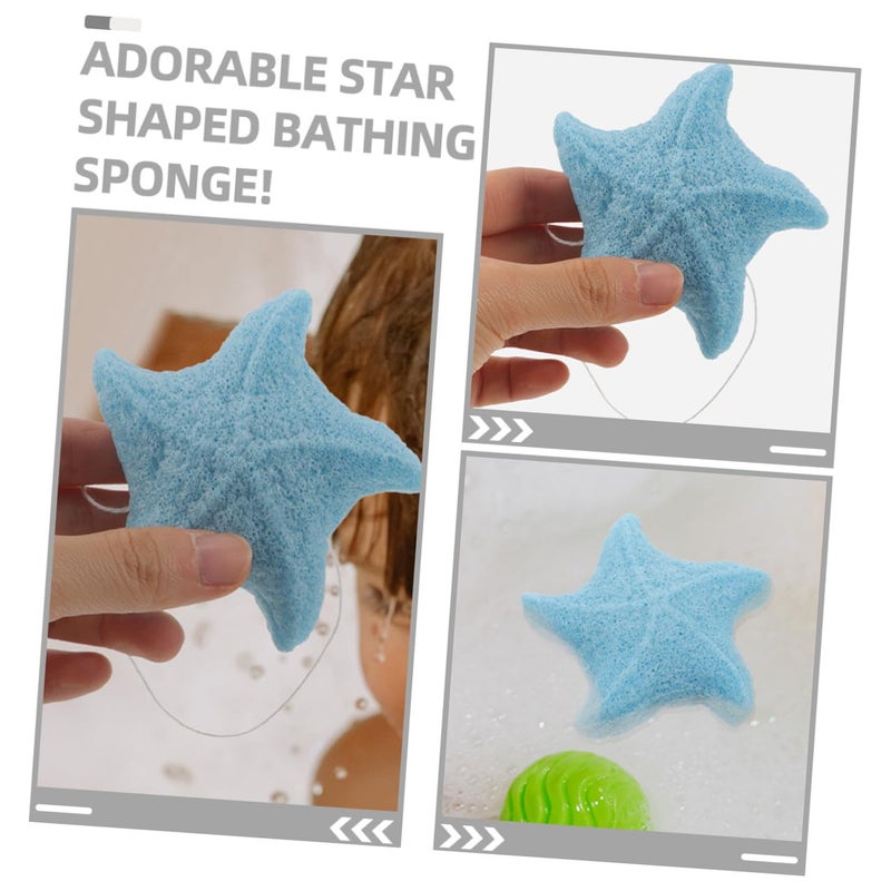 Konjac Body Scrubber Sponges 2 Pack Blue Charcoal Gentle Exfoliating For Face Body - Image 4