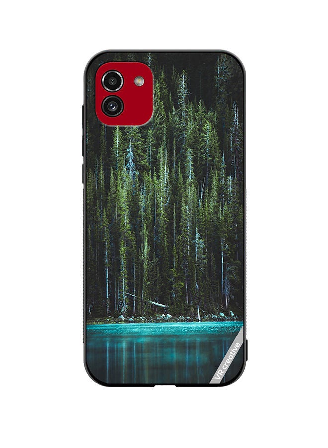 VR CREATIVE Protective Case Cover For Samsung Galaxy A03 Lake Design Multicolour - Image 1