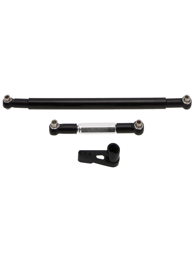 Vgoohobby Steering Linkage Servo Link Pull Rod Turnbuckle with Servo Arm Horn Compatible with MN Model MN86S MN86 MN86KS MN86K MN G500 1/12 RC Car (Black) - Image 4