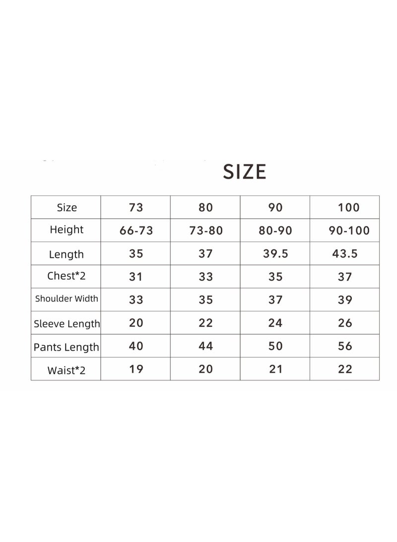 RedMapleTEK Baby Soft Cotton Long Sleeve Long Pants Sweatshirt Two-piece Set - Image 3