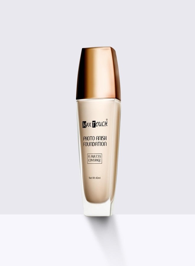 Max Touch MaxTouch Photofinish Foundation Lightweight Full Matte Coverage Waterproof and Long Lasting Liquid Foundation (2495-03) - Image 2