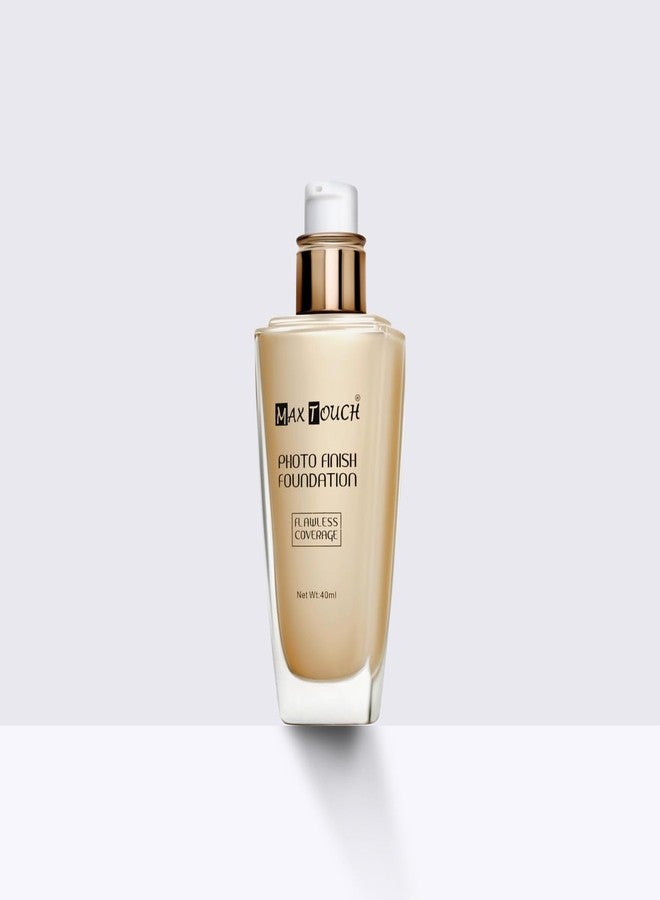 Max Touch MaxTouch Photofinish Foundation Lightweight Full Matte Coverage Waterproof and Long Lasting Liquid Foundation (2495-03) - Image 1