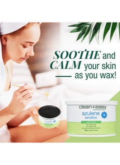 Clean + Easy Clean + Easy Hair Removal Soft Wax With Azulene To Reduce Redness And Irritation- Ideal For Sensitive Skin, 14 oz  - Image 3