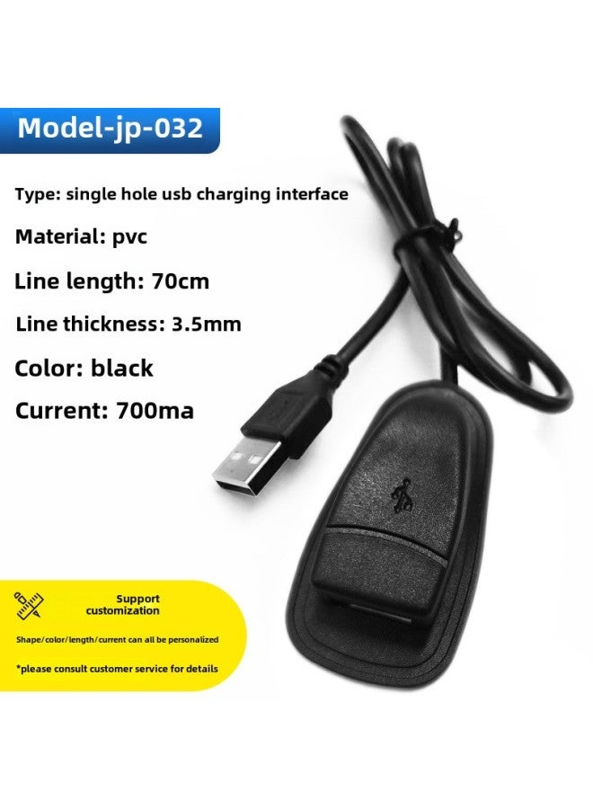 Luggage USB Charging Cable Backpack Extension Cable External Charging Interface USB Data Cable Shell Accessories Wholesale-Color:Model-jp-032 (normal)  - Image 1