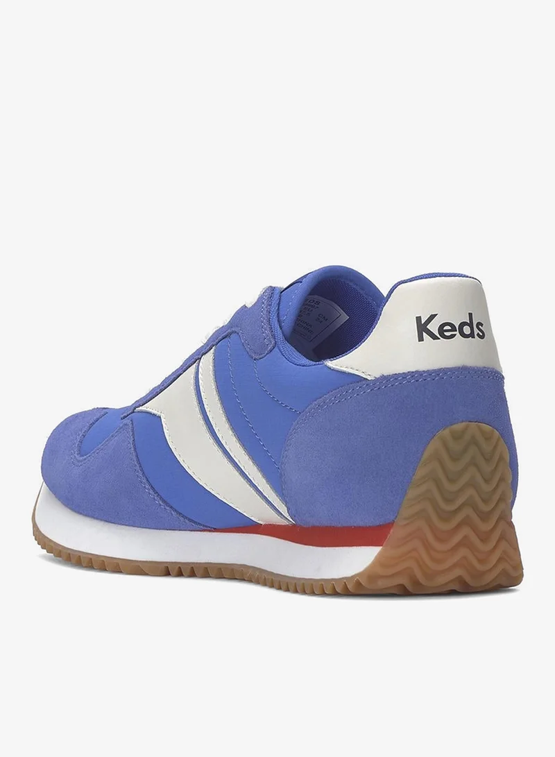 Keds Keds Blue/Snow White/Neon Red Keds Women's Rena Nylon/Suede Athletic Sneaker Blue for Women | Best Price UAE