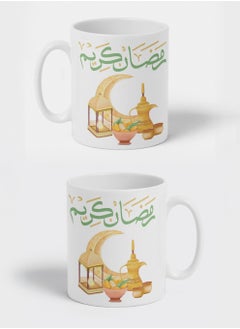 LOWHA 11 oz Ceramic Mug with Ramdan Kareem and Arabic Coffee Design  - Image 3