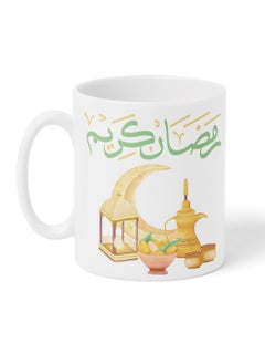 LOWHA 11 oz Ceramic Mug with Ramdan Kareem and Arabic Coffee Design  - Image 4