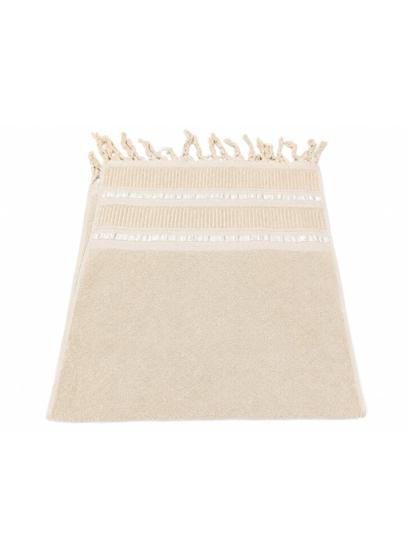 Ultra-soft, highly absorbent cotton towel (55 x 105 cm) - Image 1