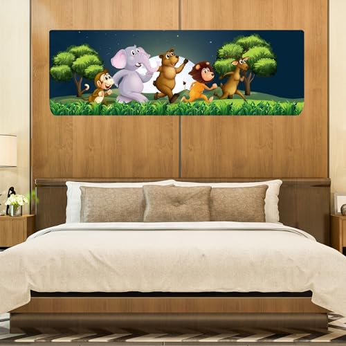 Da Anushi Printed Split Ac Cover Indoor Unit For 1.5 Ton Capacity AC, Inner Unit Ac Cover, All Weather Cover/Attractive Digital Prints/Dustproof/Silken water-resistant Split Ac Cover (Jungle Safari) - Image 1