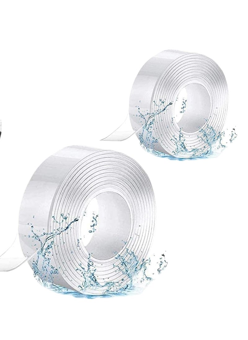 SILENT MONK SILENT MONK DoubleGrip Pro Transperent Double Sided tape heavy Duty Multipurpose 3 Meter Long For Office Household MultiUse 2 