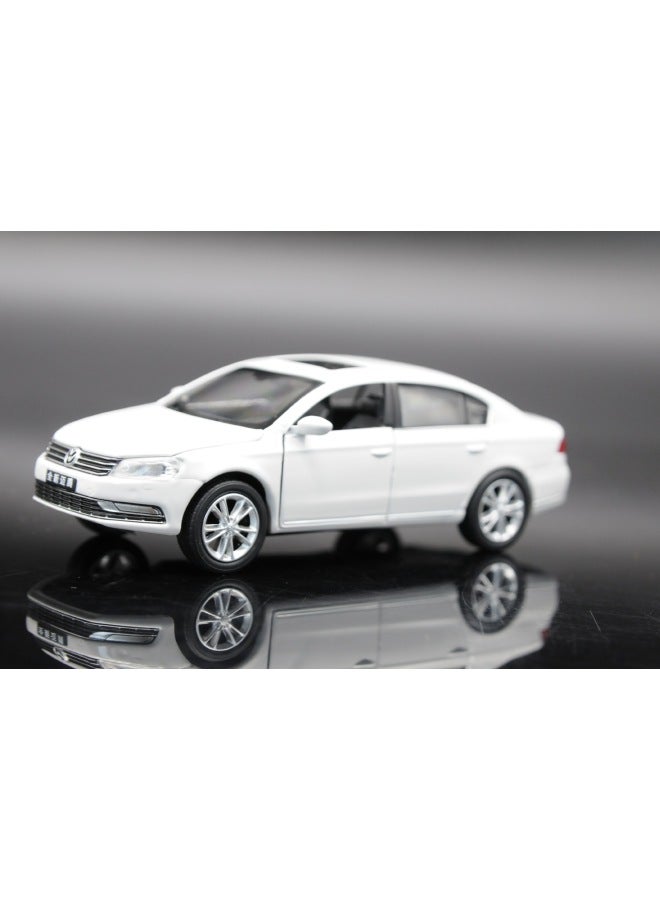Manufacturer 1:32 Total Model Acousto-optic Huili Model Bora Golf Car Model Children's Toys-Color:AUDI A4L BROWN  - Image 2