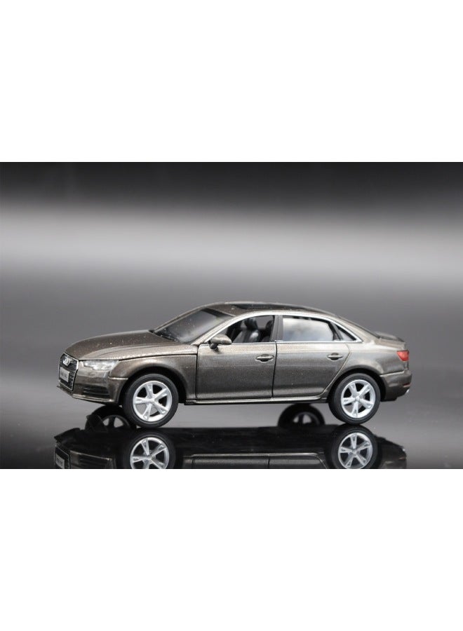 Manufacturer 1:32 Total Model Acousto-optic Huili Model Bora Golf Car Model Children's Toys-Color:AUDI A4L BROWN  - Image 1