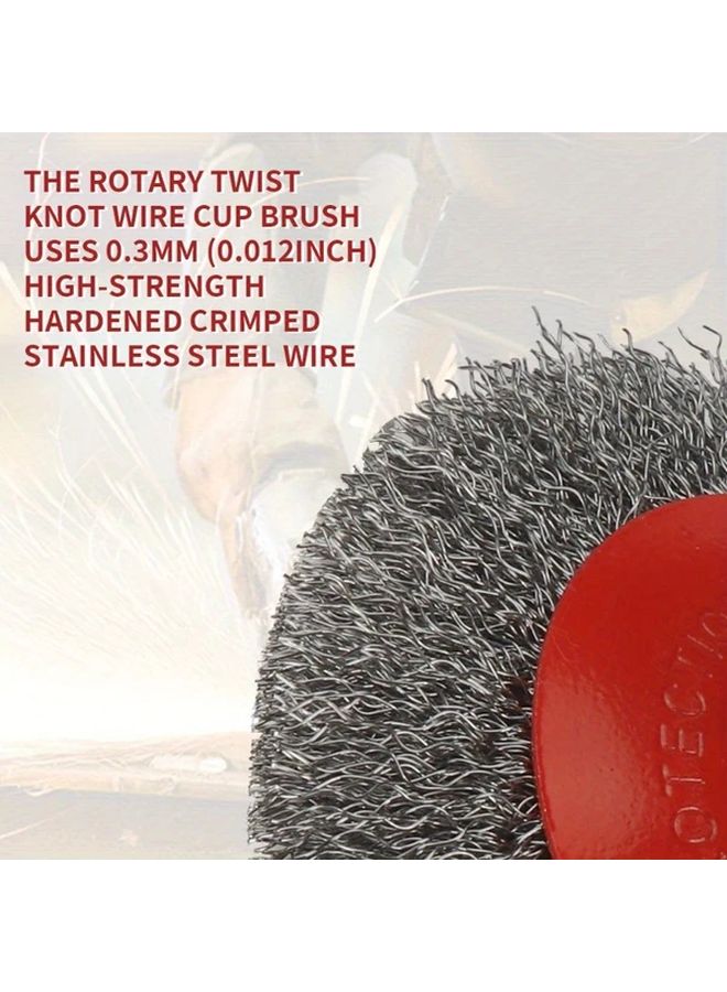 1pc Heavy Duty Wire Wheel Brush For Angle Grinder Paint Removal Metalworking - Image 5