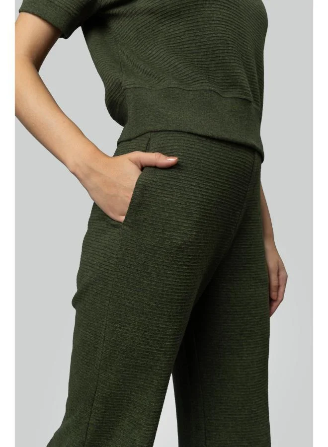 نسيسيرا Olive Ottoman Rib Lounge Pants