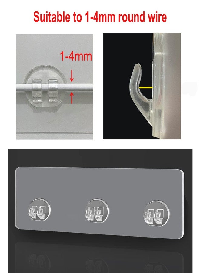 Hetjosee 2 Pcs Corner Shower Caddy Adhesive Replacement Hook, Heavy-Duty No Drilling Adhesive Stickers for Shower Caddy Shelves Basket Bathroom Organizer Hanging Hook, Wall Mount Sticker Strips Pads - Image 3