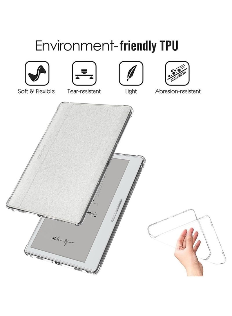 Case Compatible Onyx Boox Go Color 7-inch (2024) + 2-Pack Screen Protector, Clear TPU Flexible Scratch Resistant Case with Reinforced Corners, Ultra Thin Silicone Shock Resistant - Image 2