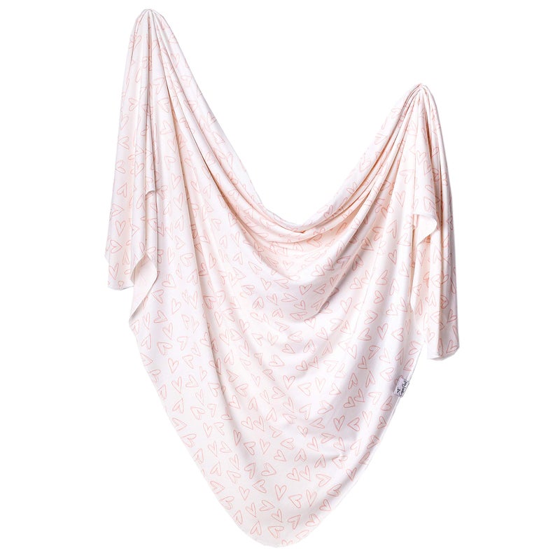 Copper Pearl Large Premium Knit Baby Swaddle Receiving Blanket Lola