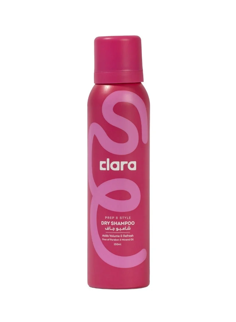 كلارا CLARA Dry Shampoo – Oil Absorbing, Volume Boosting Spray, No White Residue, Refreshes Hair & Extends Time Between Washes, Dry Shampoo for Oily Hair, Vegan Formula, 150ml