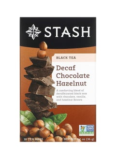 Black Tea, Chocolate Hazelnut, Decaf, 18 Tea Bags, 1.2 oz (36 g)