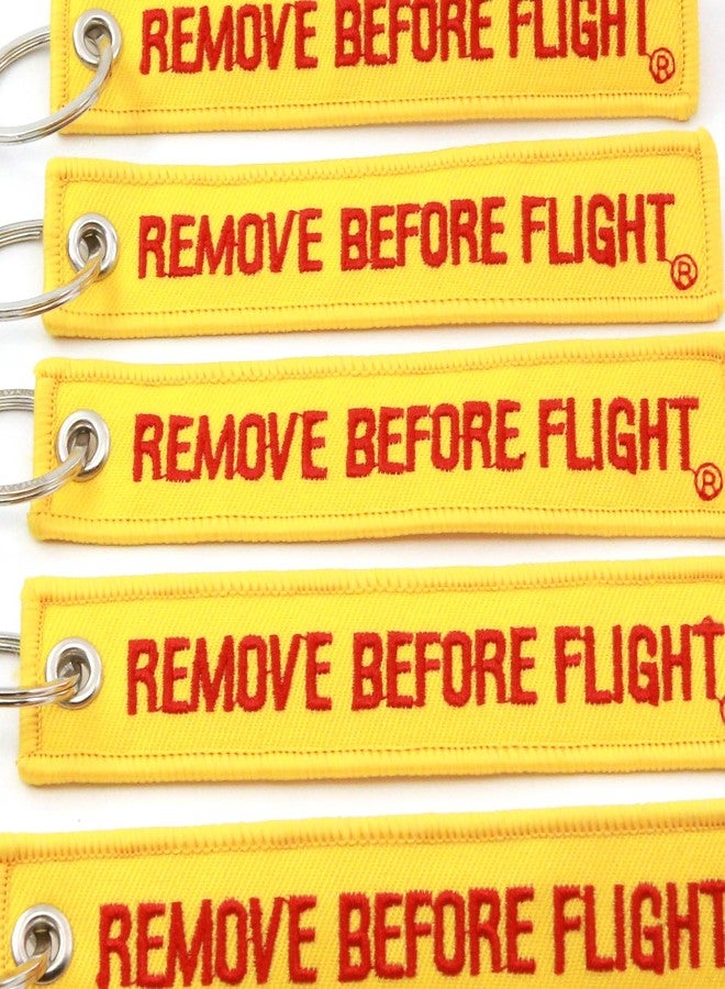 روتاري13بي1 سلسلة مفاتيح Rotary13B1 Remove Before Flight - أصفر/أحمر - 5 قطع - Image 5
