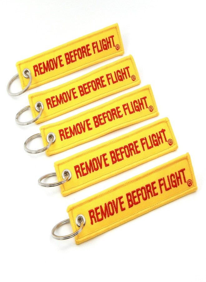 روتاري13بي1 سلسلة مفاتيح Rotary13B1 Remove Before Flight - أصفر/أحمر - 5 قطع - Image 2