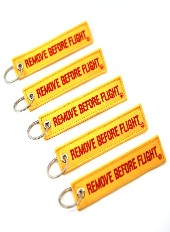 روتاري13بي1 سلسلة مفاتيح Rotary13B1 Remove Before Flight - أصفر/أحمر - 5 قطع - Image 4