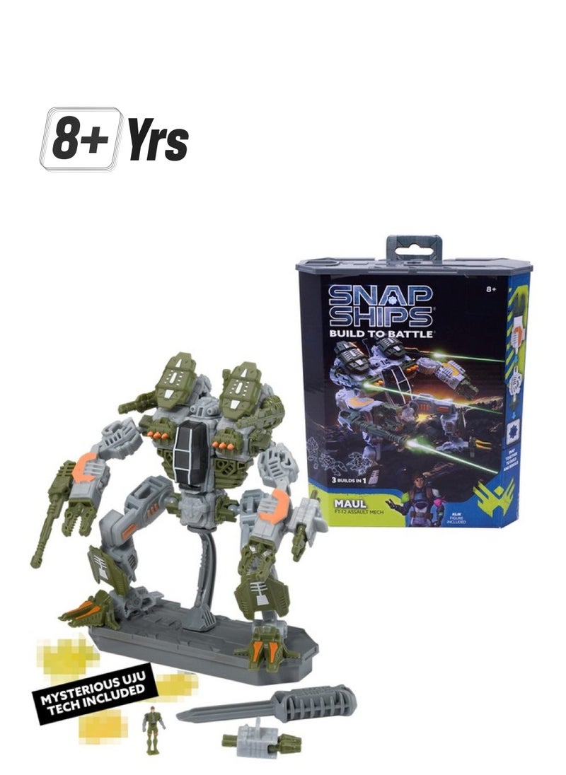SNAP SHIPS Forge Maul Ft 12 Assault Mech Build To Battle No Batteries Required Build 3 Different Designs 8+  - Image 1