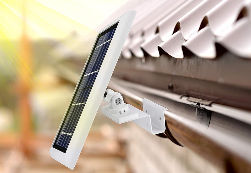 Wasserstein Gutter Mount Compatible with Ring, Arlo, Blink, Reolink Cams & Compatible Solar Panels (1 Pack, White) - Image 5