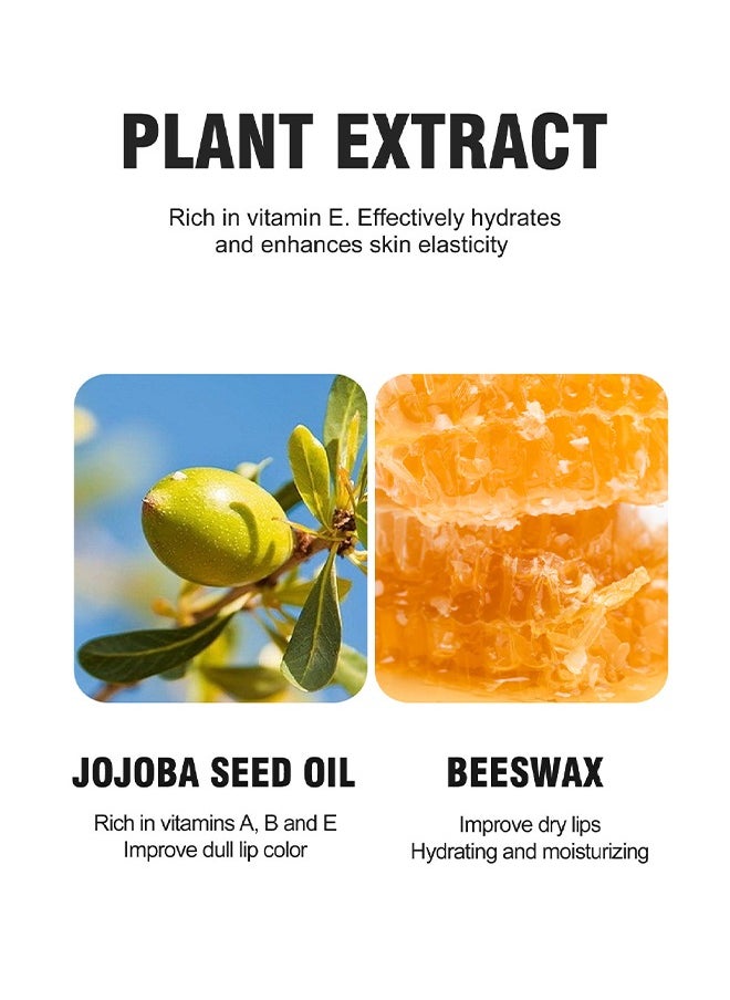 Julystar Sugar Scrub and Lip Repair- 2 in 1 Lips Therapy Balm Care and Treatment Moisturizer for Dry Exfoliator Dark Brighten, Bees，vita，b and C Nature Overnight Renewal Advanced Healing Cracked Ointment  - Image 5